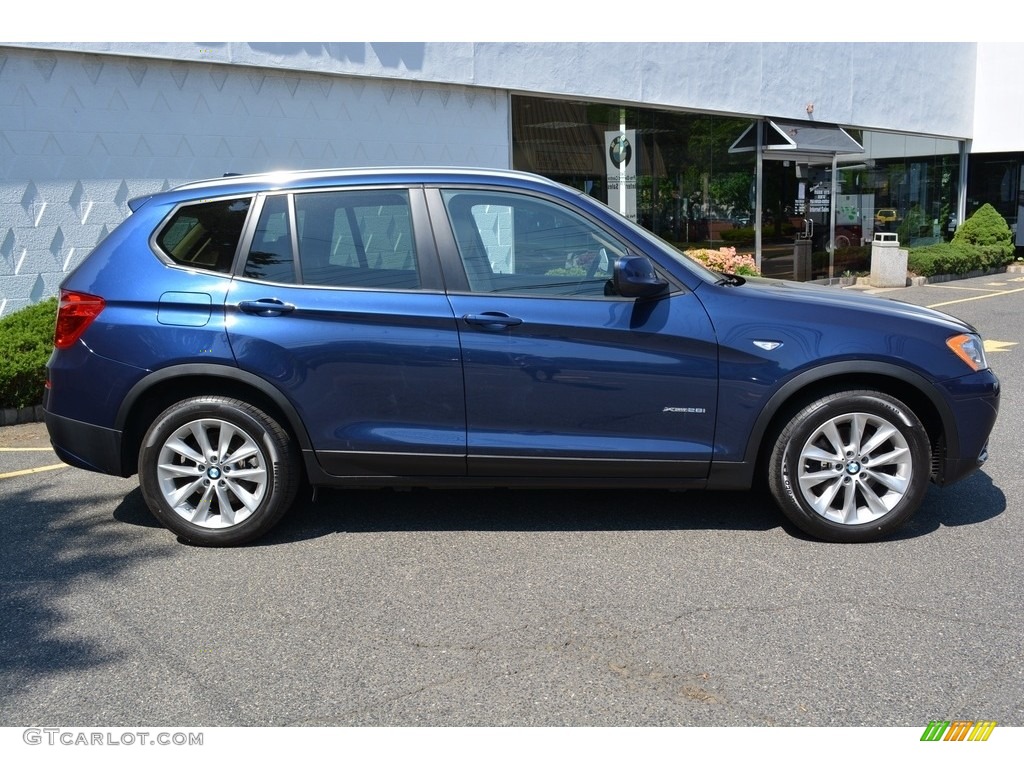 2014 X3 xDrive28i - Deep Sea Blue Metallic / Sand Beige photo #2