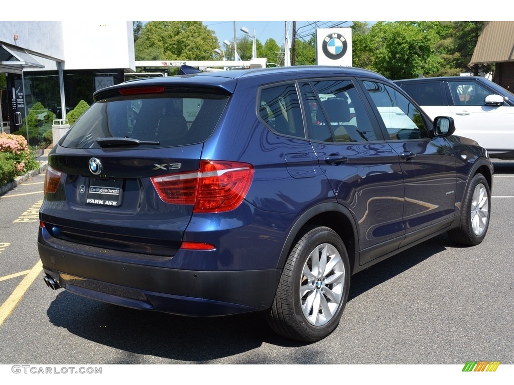 2014 X3 xDrive28i - Deep Sea Blue Metallic / Sand Beige photo #3