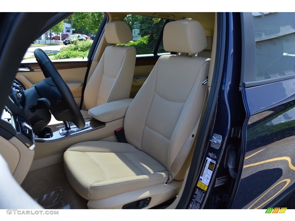 2014 X3 xDrive28i - Deep Sea Blue Metallic / Sand Beige photo #13