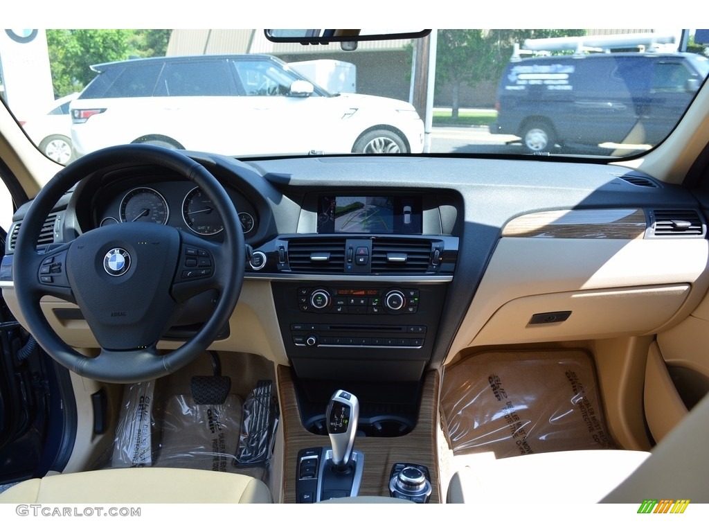 2014 X3 xDrive28i - Deep Sea Blue Metallic / Sand Beige photo #15