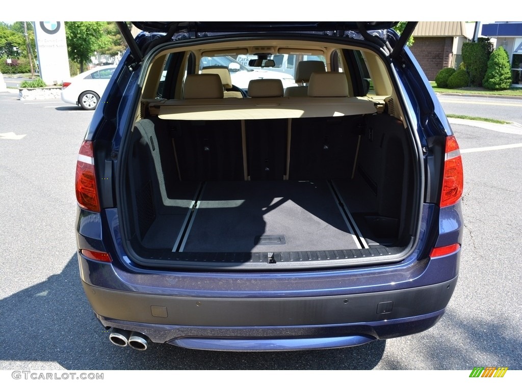 2014 X3 xDrive28i - Deep Sea Blue Metallic / Sand Beige photo #22