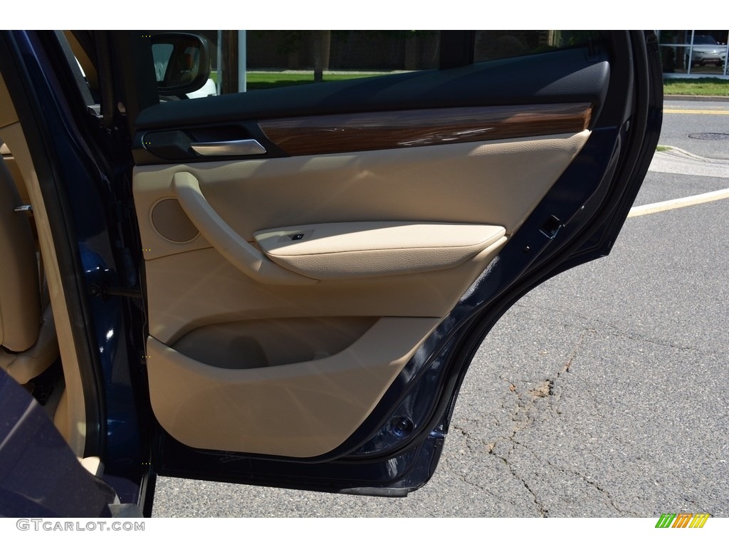 2014 X3 xDrive28i - Deep Sea Blue Metallic / Sand Beige photo #24