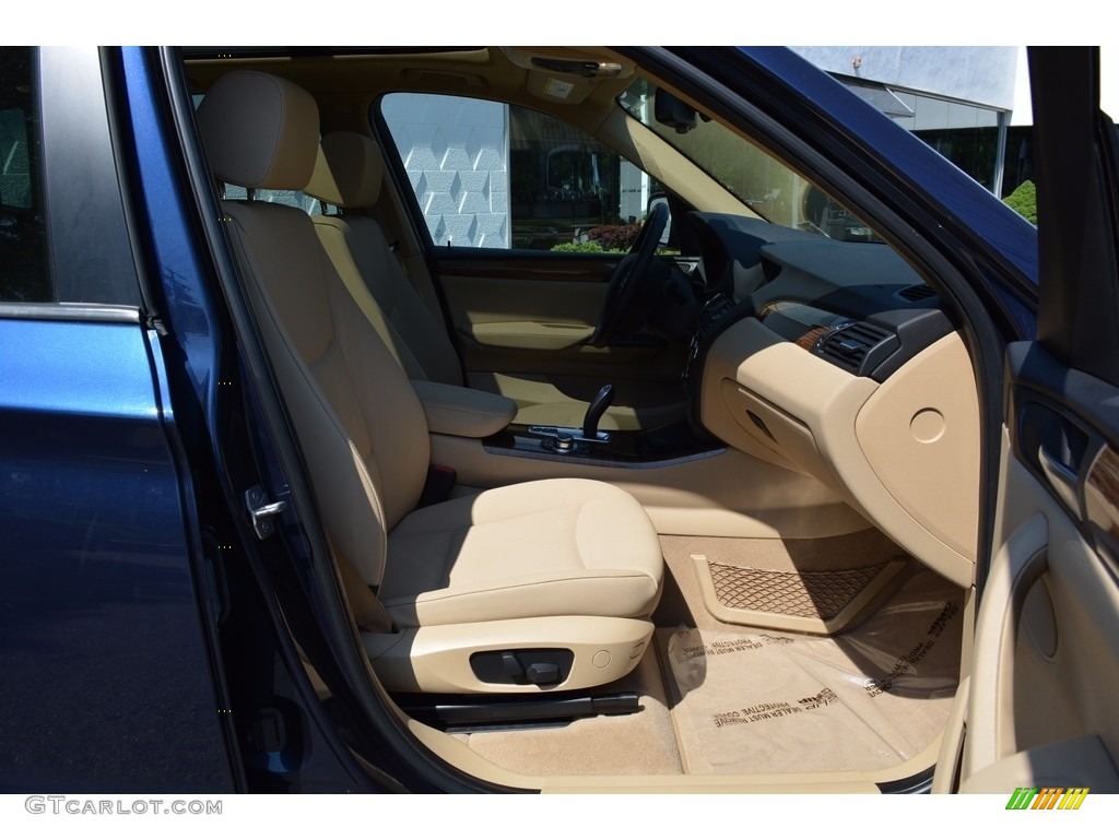 2014 X3 xDrive28i - Deep Sea Blue Metallic / Sand Beige photo #28