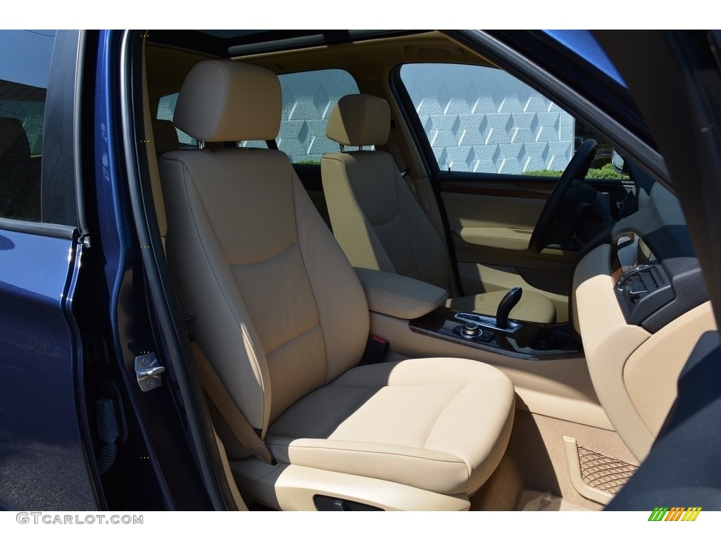 2014 X3 xDrive28i - Deep Sea Blue Metallic / Sand Beige photo #29