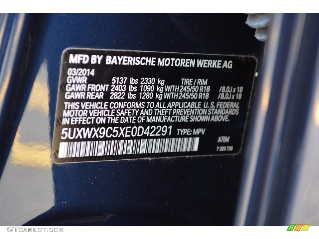 2014 X3 xDrive28i - Deep Sea Blue Metallic / Sand Beige photo #34