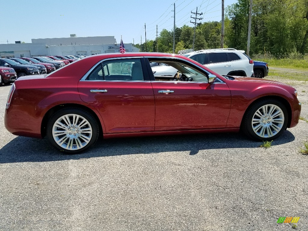 2014 300 C - Deep Cherry Red Crystal Pearl / Dark Frost Beige/Light Frost Beige photo #5