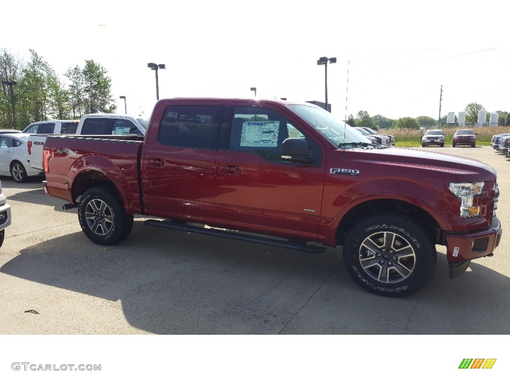 2017 F150 XLT SuperCrew 4x4 - Ruby Red / Black photo #4