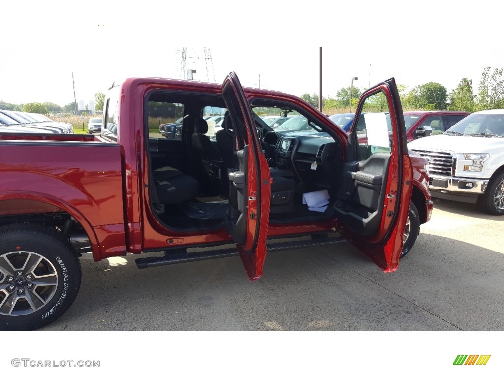 2017 F150 XLT SuperCrew 4x4 - Ruby Red / Black photo #11
