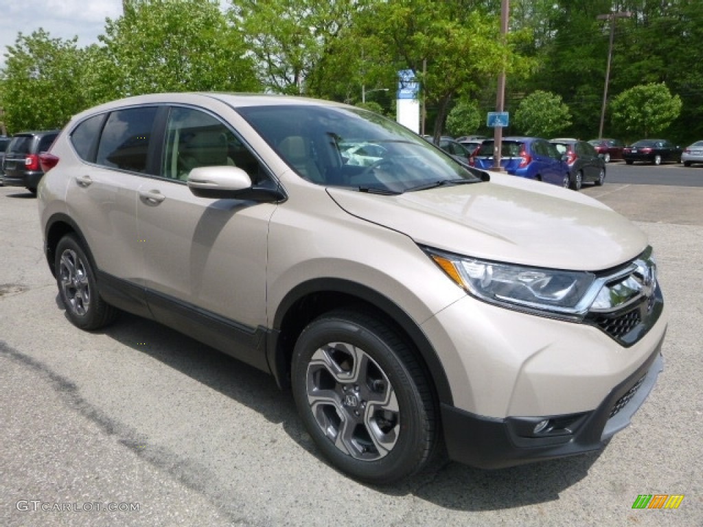 2017 CR-V EX AWD - Sandstorm Metallic / Ivory photo #5