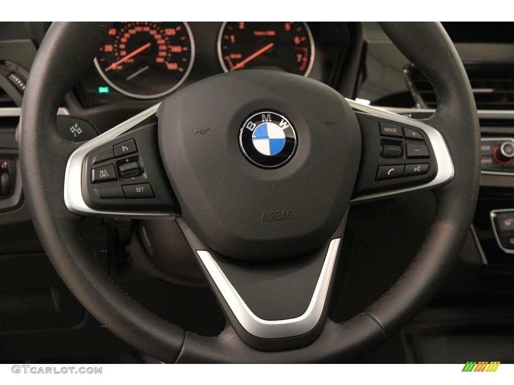 2017 X1 xDrive28i - Mediterranean Blue Metallic / Black photo #7