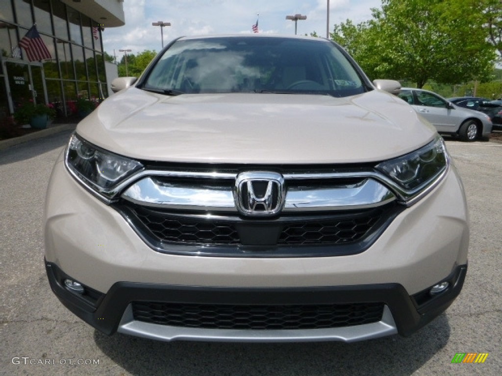 2017 CR-V EX AWD - Sandstorm Metallic / Ivory photo #14