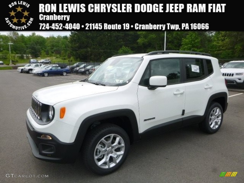 2017 Renegade Latitude 4x4 - Alpine White / Black photo #1