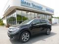 2017 Crystal Black Pearl Honda CR-V EX AWD  photo #1