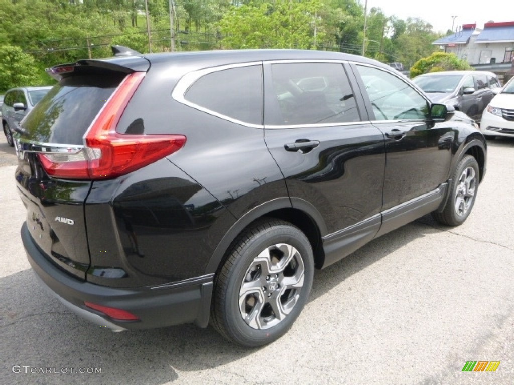 2017 CR-V EX AWD - Crystal Black Pearl / Black photo #4