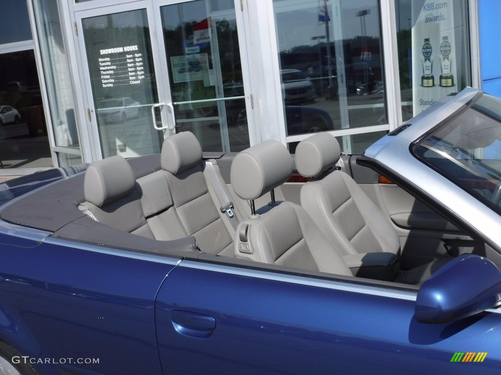 2006 A4 3.0 quattro Cabriolet - Caribic Blue Pearl Effect / Platinum photo #3
