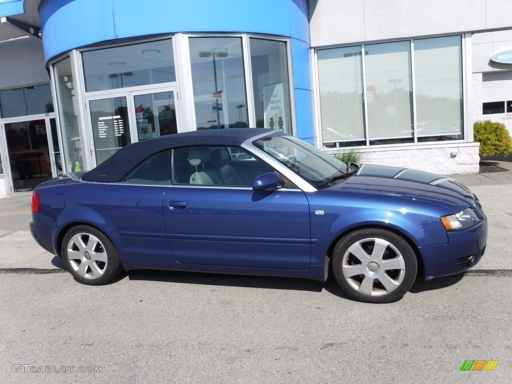 2006 A4 3.0 quattro Cabriolet - Caribic Blue Pearl Effect / Platinum photo #5