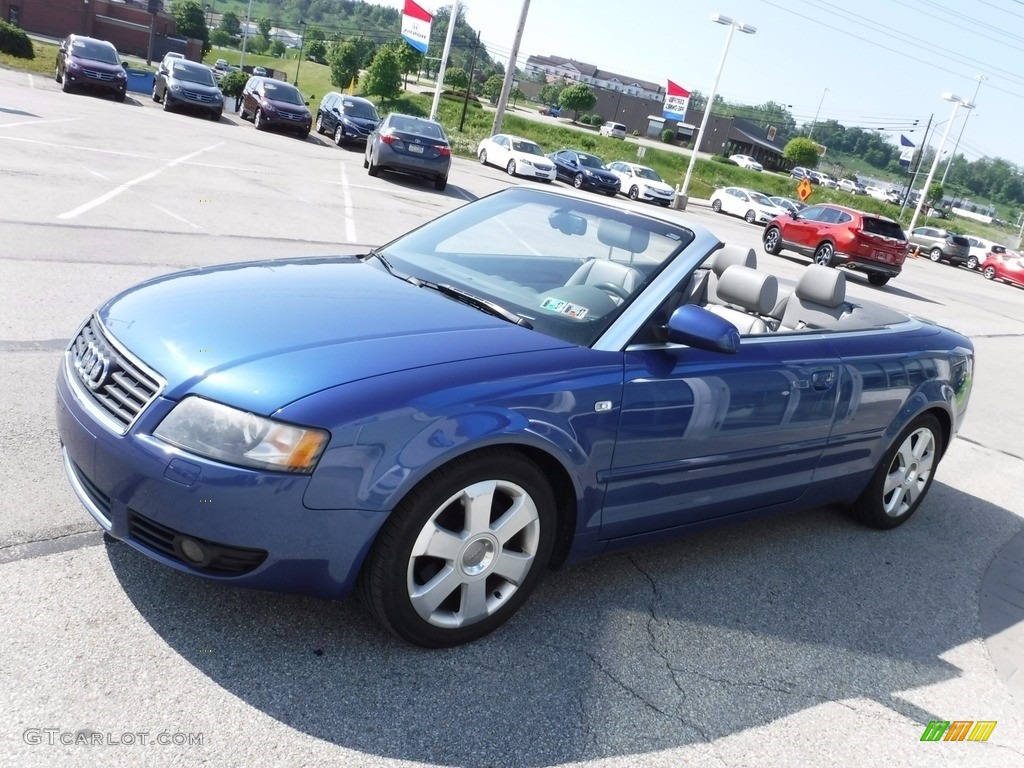 2006 A4 3.0 quattro Cabriolet - Caribic Blue Pearl Effect / Platinum photo #7