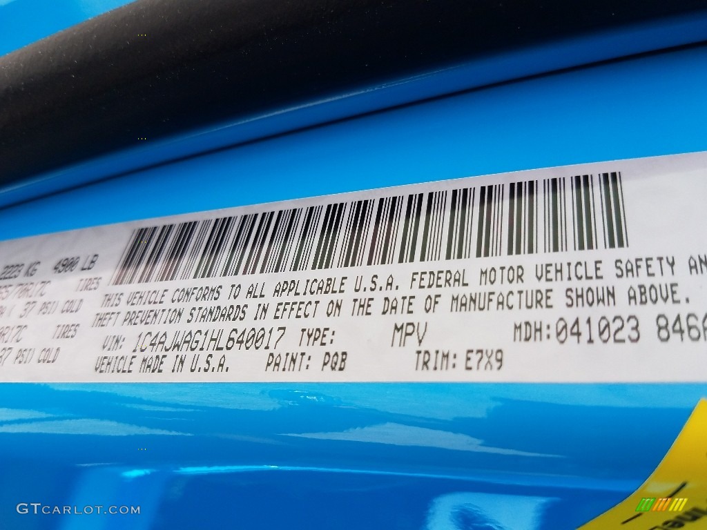 2017 Wrangler Big Bear Edition 4x4 - Granite Crystal Metallic / Black photo #8