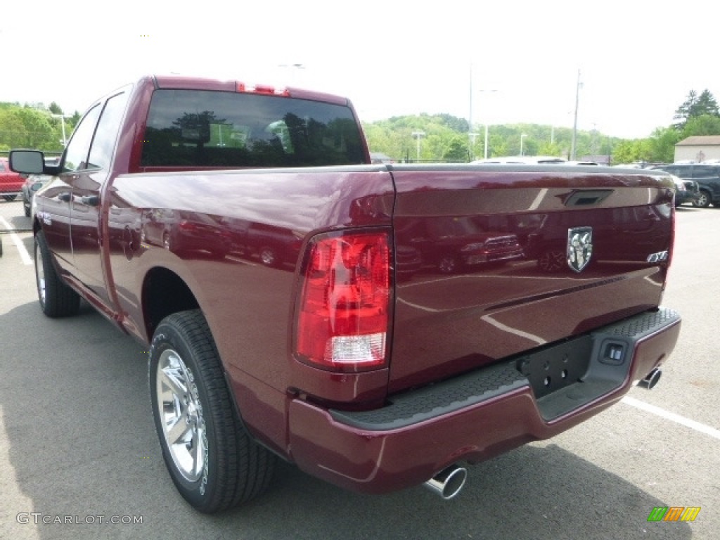 2017 1500 Express Quad Cab 4x4 - Delmonico Red Pearl / Black/Diesel Gray photo #3