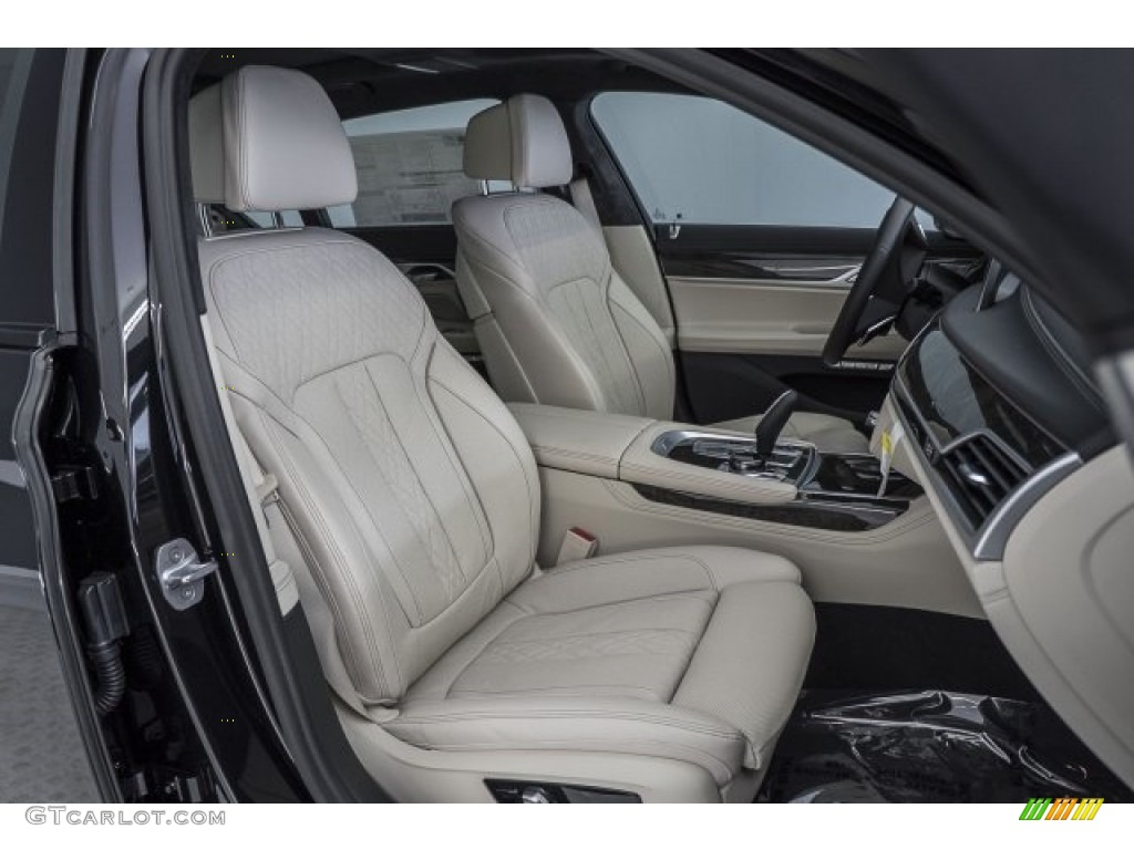Ivory White/Black Interior 2018 BMW 7 Series 750i Sedan Photo #120540486