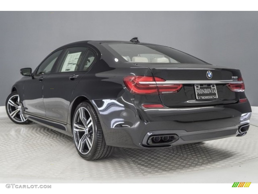 2018 7 Series 750i Sedan - Black Sapphire Metallic / Ivory White/Black photo #3