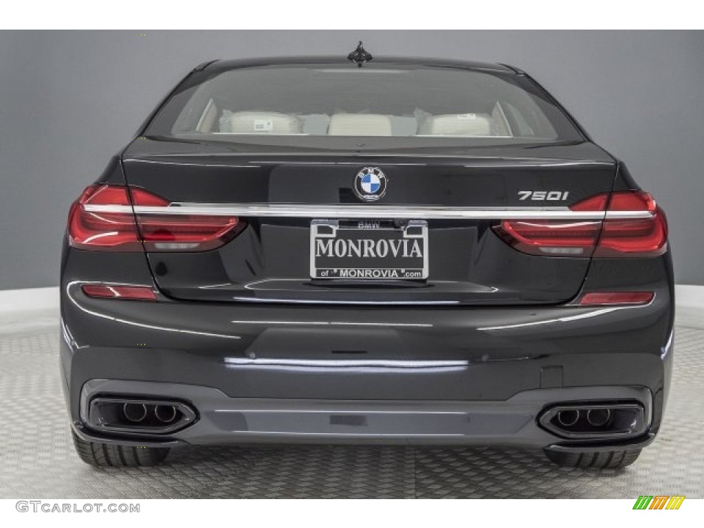 2018 7 Series 750i Sedan - Black Sapphire Metallic / Ivory White/Black photo #4