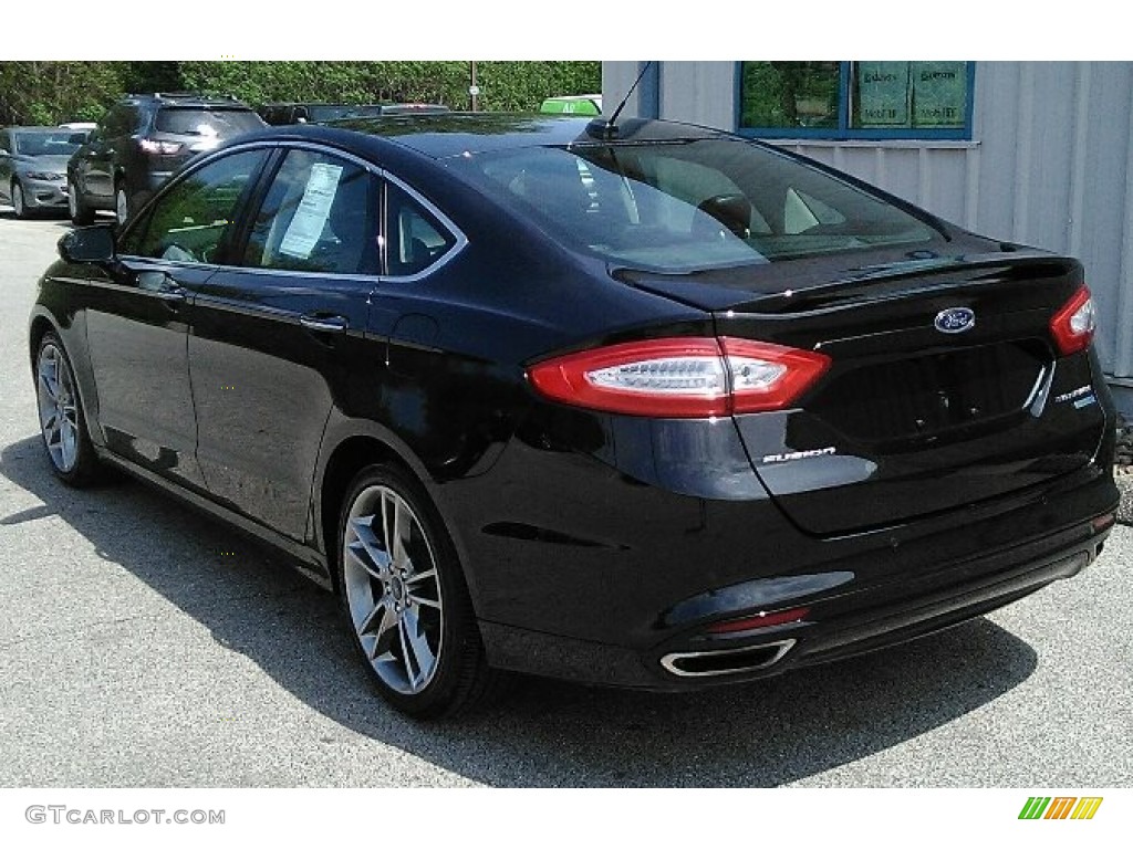 2015 Fusion Titanium AWD - Tuxedo Black Metallic / Charcoal Black photo #4