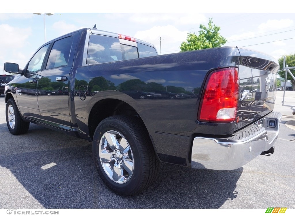 2017 1500 Big Horn Crew Cab - Maximum Steel Metallic / Black/Diesel Gray photo #2