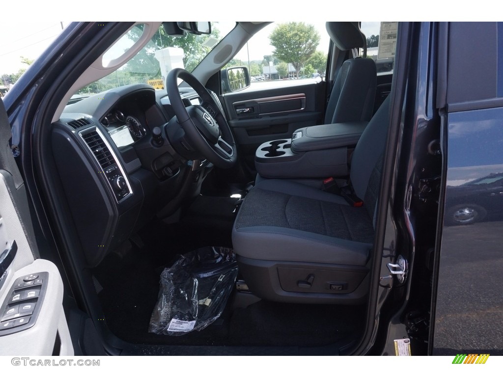 2017 1500 Big Horn Crew Cab - Maximum Steel Metallic / Black/Diesel Gray photo #7