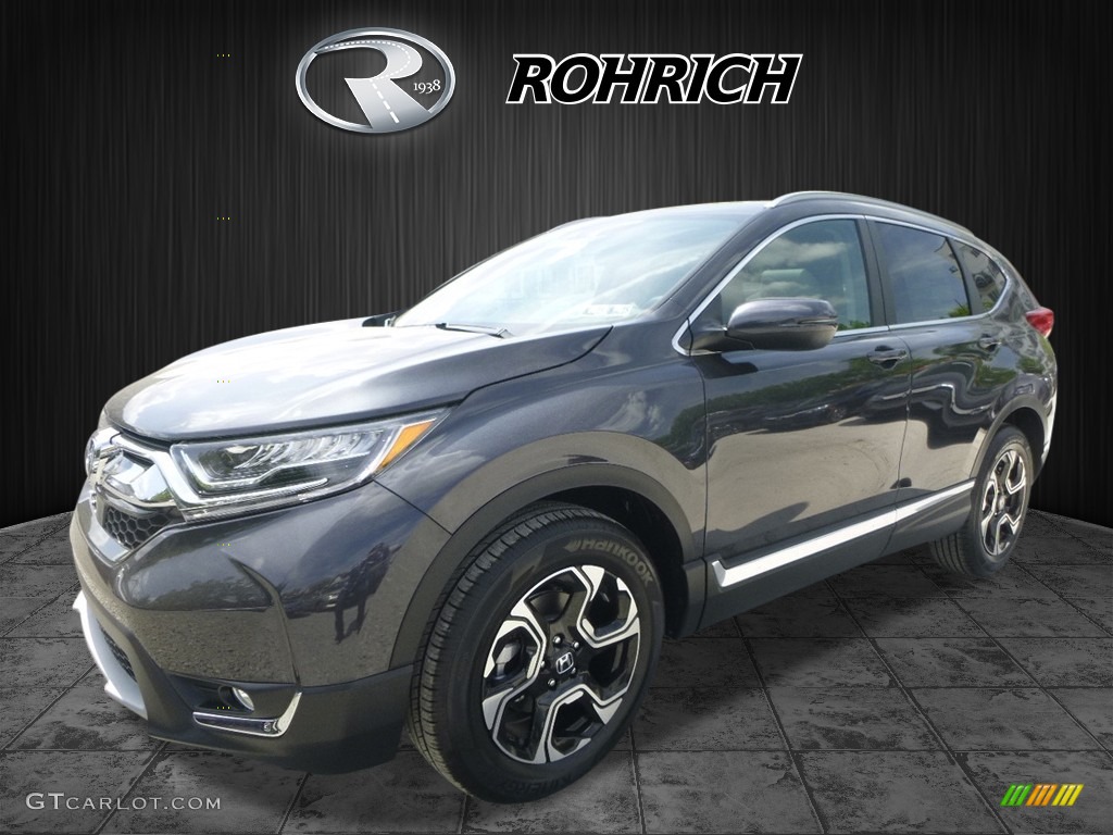 2017 CR-V Touring AWD - Gunmetal Metallic / Gray photo #4