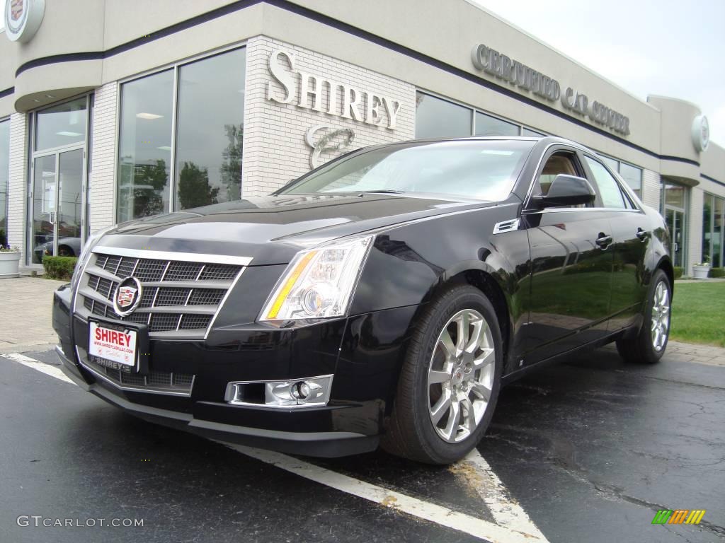 2009 CTS Sedan - Black Raven / Cashmere/Cocoa photo #1