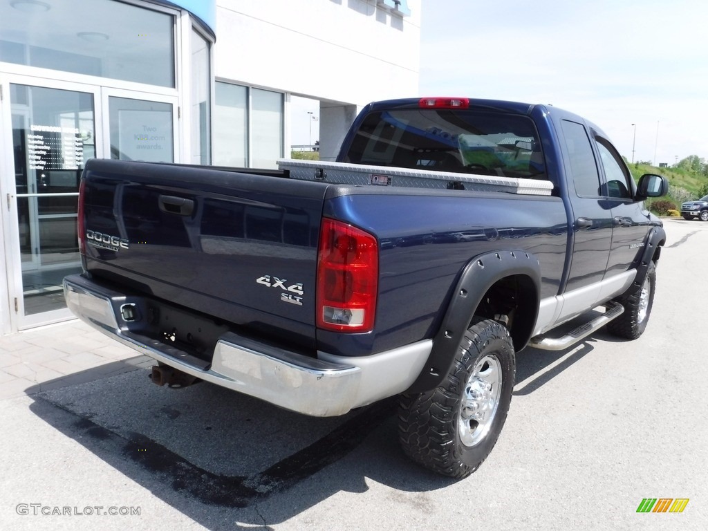 2003 Ram 2500 SLT Quad Cab 4x4 - Patriot Blue Pearl / Dark Slate Gray photo #11