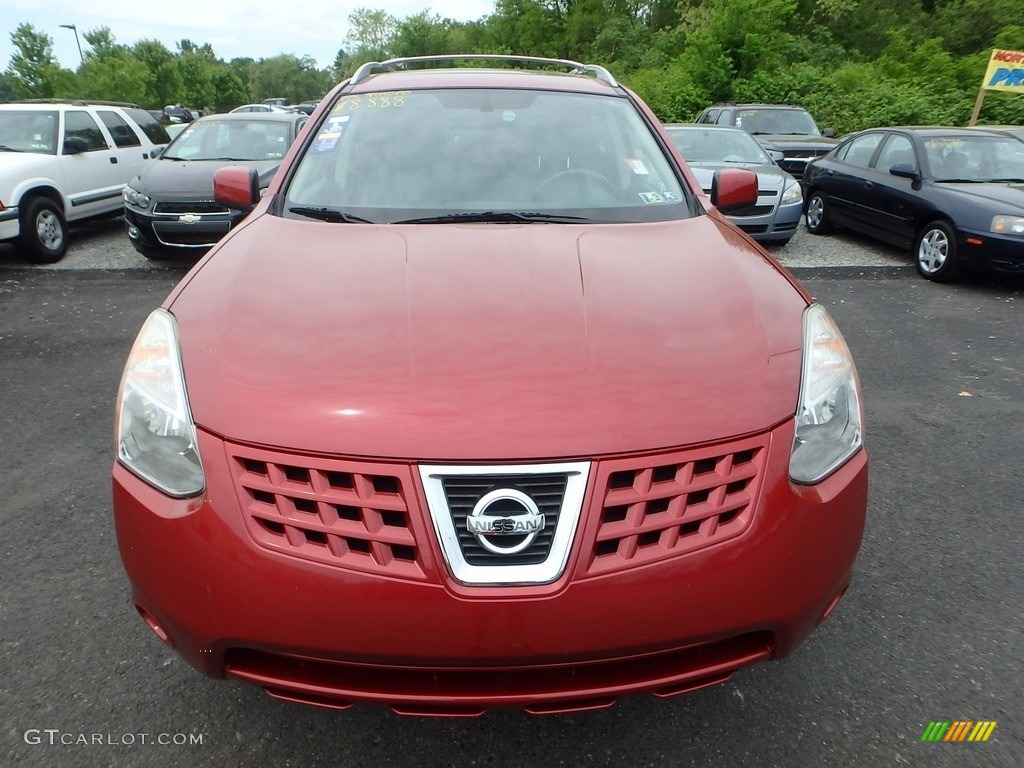 2010 Rogue SL AWD - Venom Red / Black photo #6