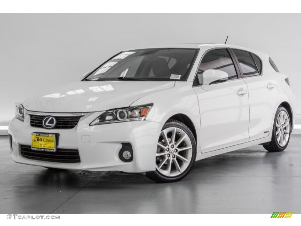 2012 CT 200h Hybrid Premium - Starfire White Pearl / Caramel Nuluxe photo #12