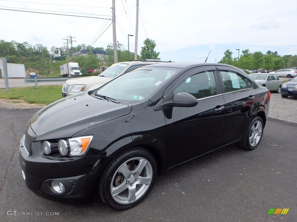 2012 Sonic LTZ Sedan - Black / Jet Black/Dark Titanium photo #1