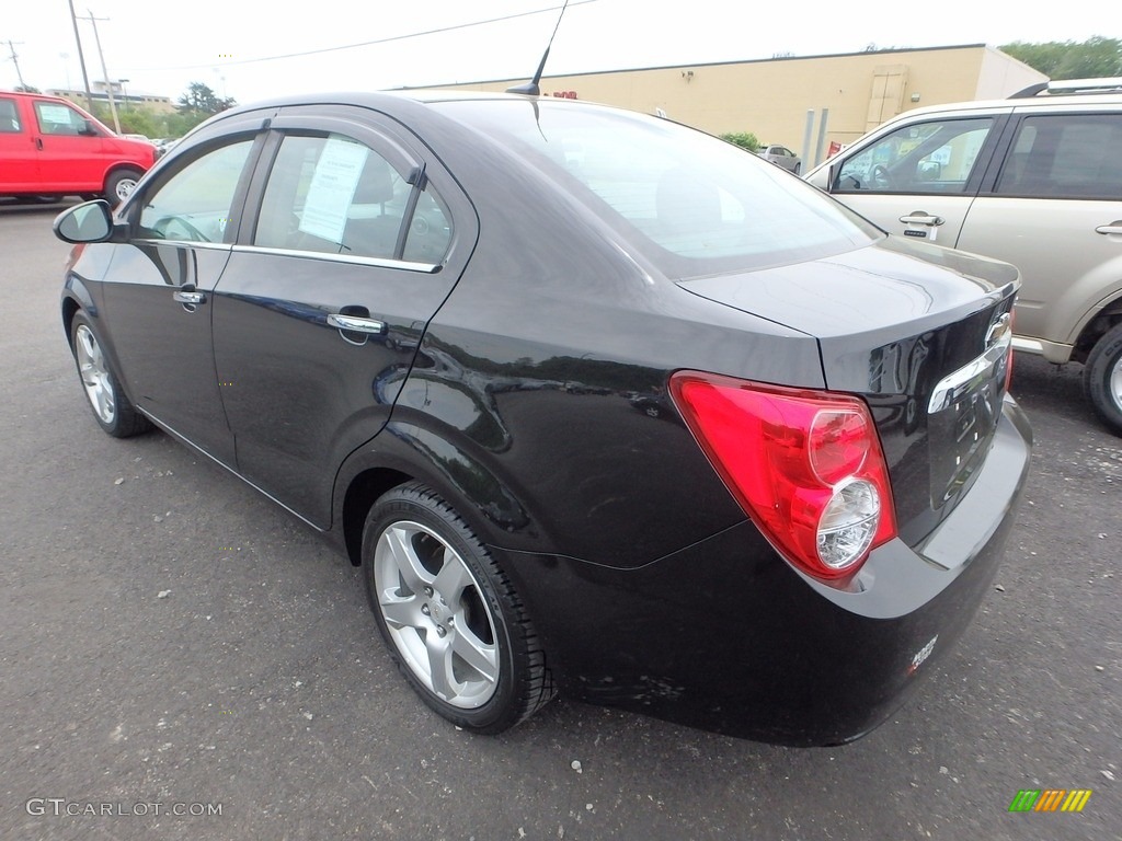 2012 Sonic LTZ Sedan - Black / Jet Black/Dark Titanium photo #2