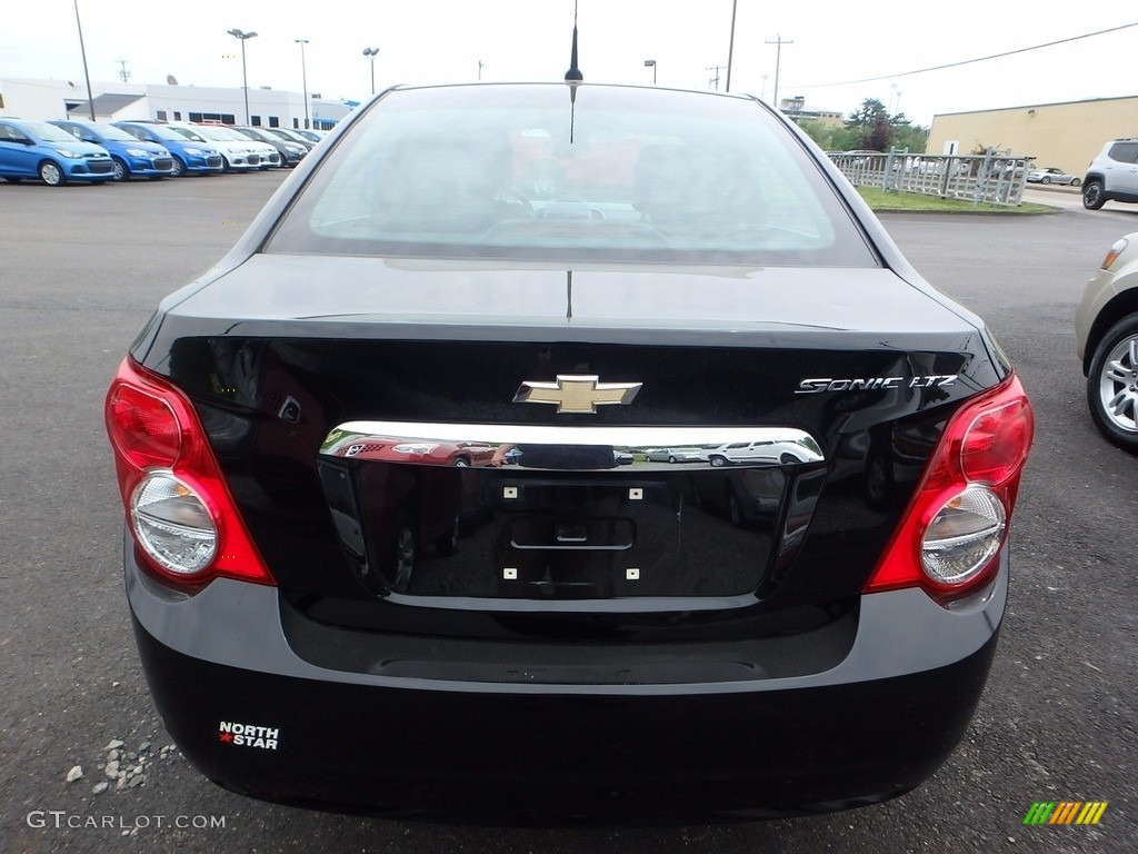 2012 Sonic LTZ Sedan - Black / Jet Black/Dark Titanium photo #3
