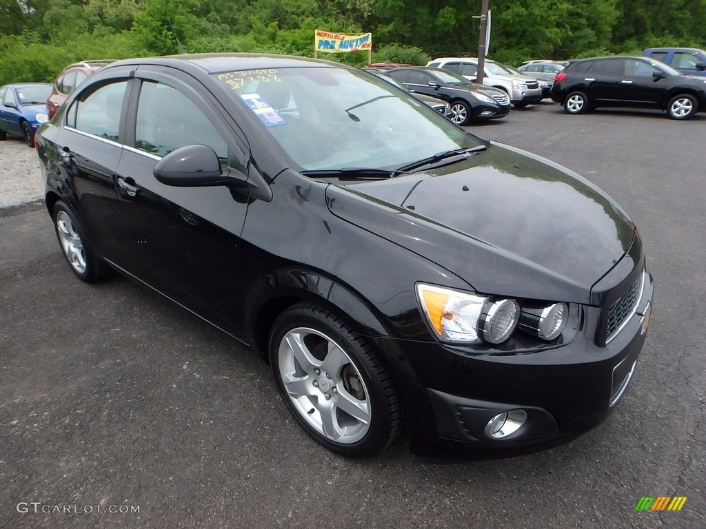 2012 Sonic LTZ Sedan - Black / Jet Black/Dark Titanium photo #5