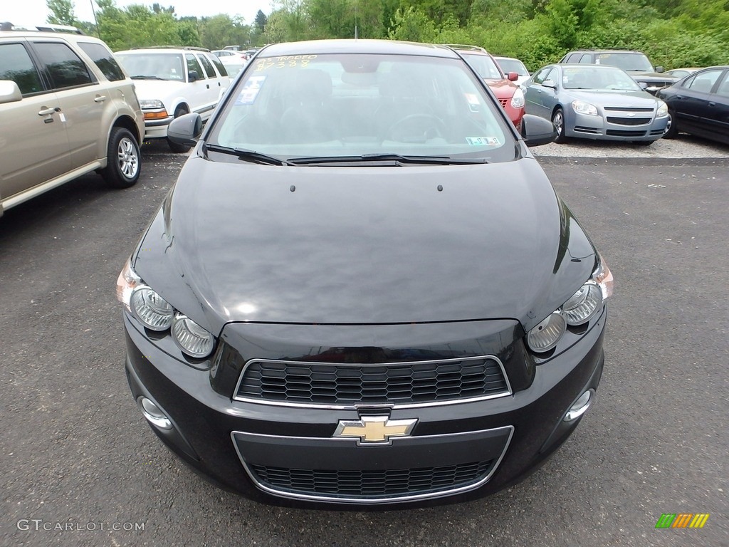 2012 Sonic LTZ Sedan - Black / Jet Black/Dark Titanium photo #6