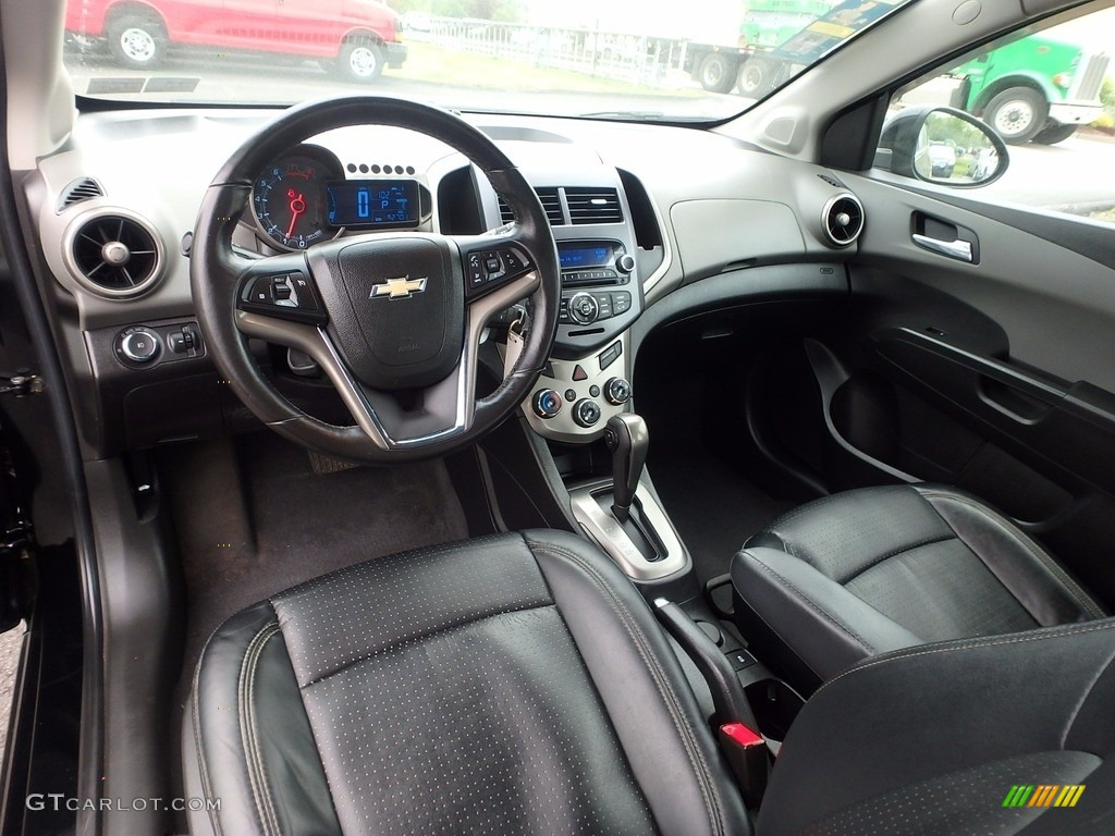 2012 Sonic LTZ Sedan - Black / Jet Black/Dark Titanium photo #10