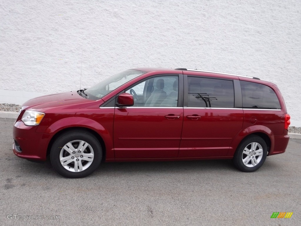 2011 Grand Caravan Crew - Deep Cherry Red Crystal Pearl / Black/Light Graystone photo #2