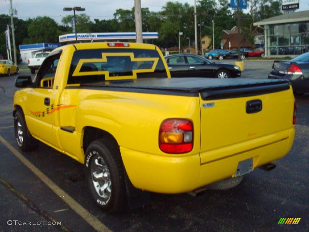 2001 Silverado 1500 Regular Cab - Yellow / Graphite photo #7