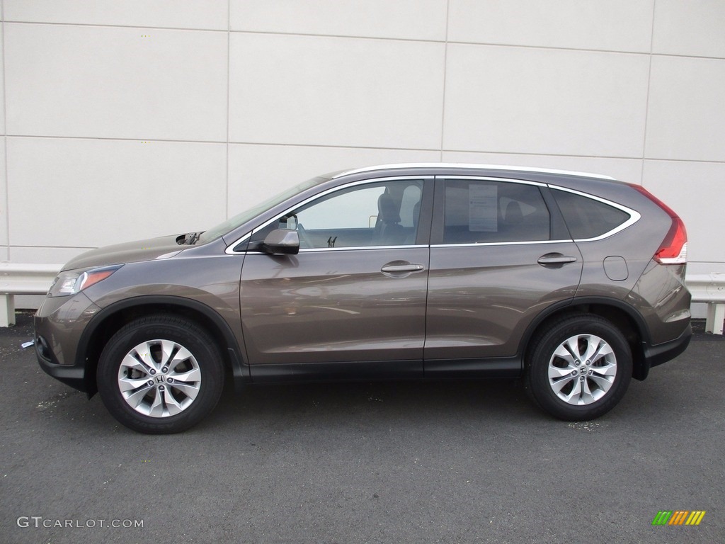 2014 CR-V EX-L AWD - Urban Titanium Metallic / Black photo #2