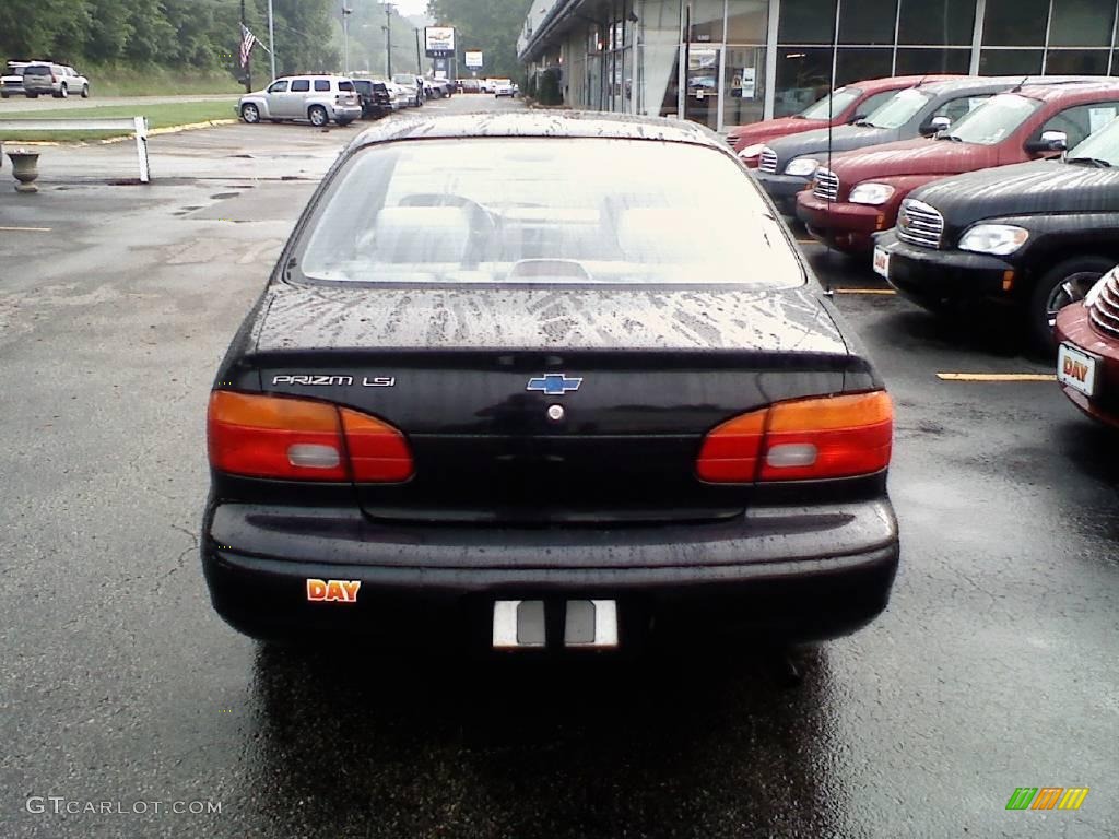 2002 Prizm LSi - Black Metallic / Dark Charcoal photo #5