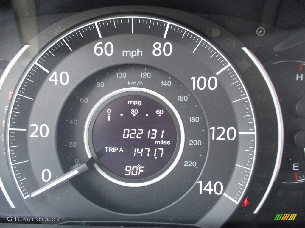 2014 CR-V EX-L AWD - Urban Titanium Metallic / Black photo #20