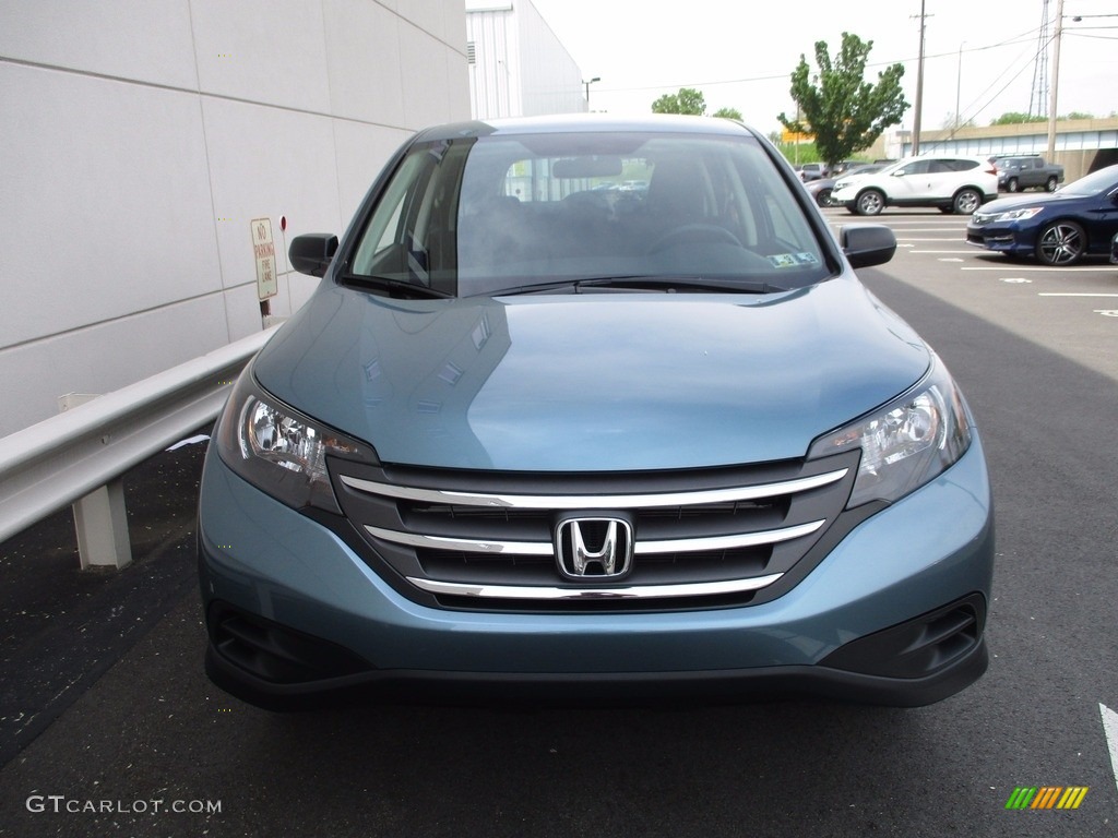 2014 CR-V LX AWD - Mountain Air Metallic / Black photo #8