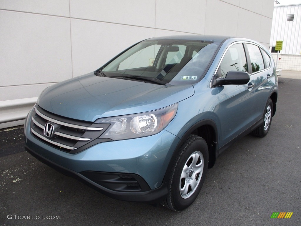 2014 CR-V LX AWD - Mountain Air Metallic / Black photo #9