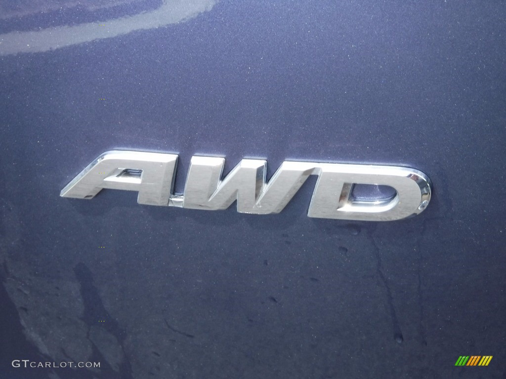 2014 CR-V LX AWD - Twilight Blue Metallic / Gray photo #8
