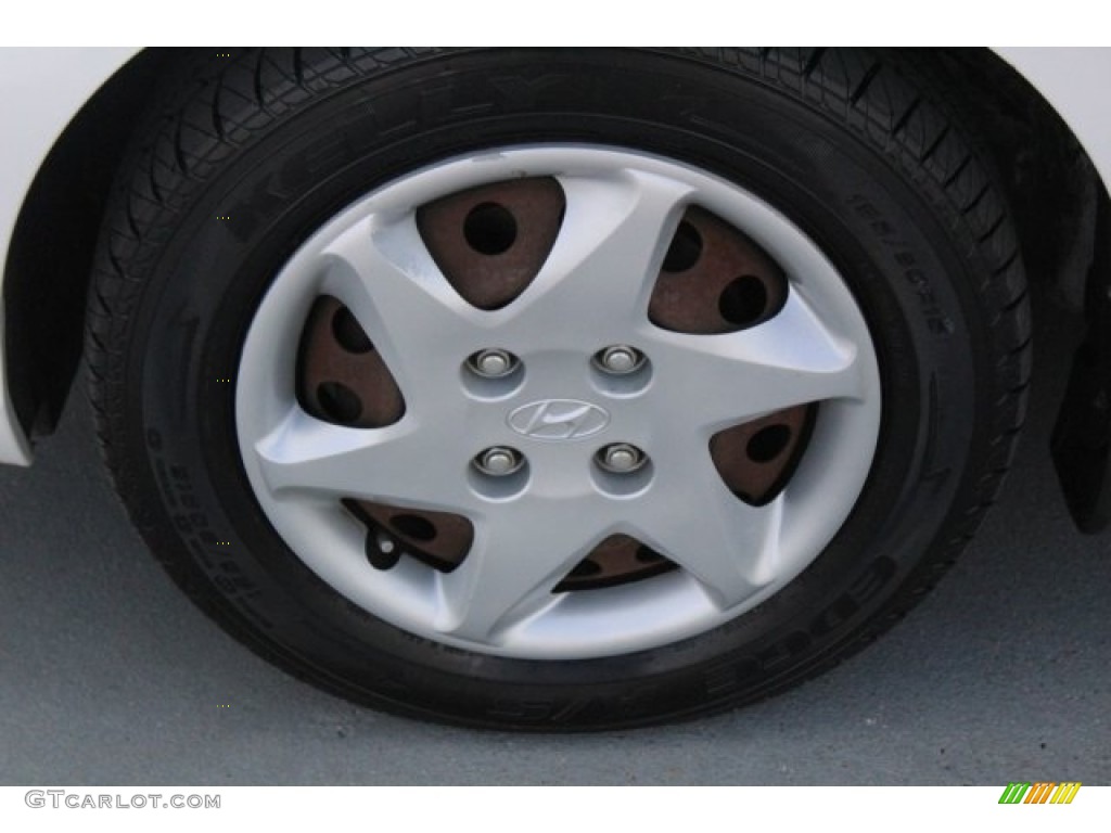 2005 Elantra GLS Sedan - Nordic White / Beige photo #4