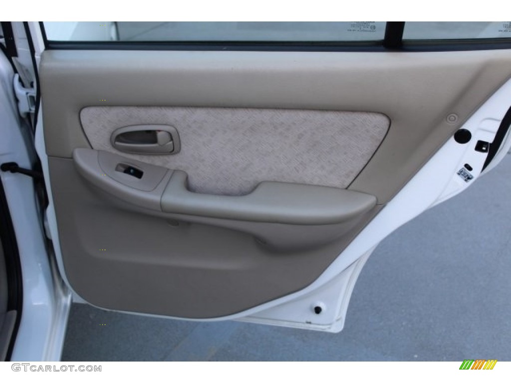 2005 Elantra GLS Sedan - Nordic White / Beige photo #19